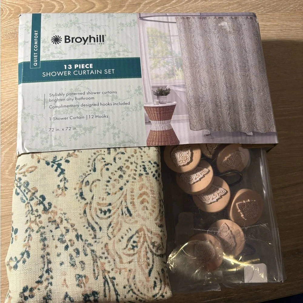 Broyhill shower curtain. Brand new.
